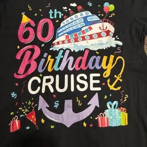 60th Birthday Cruise T-Shirt Party Celebration Vacation Souvinair Gift Medium